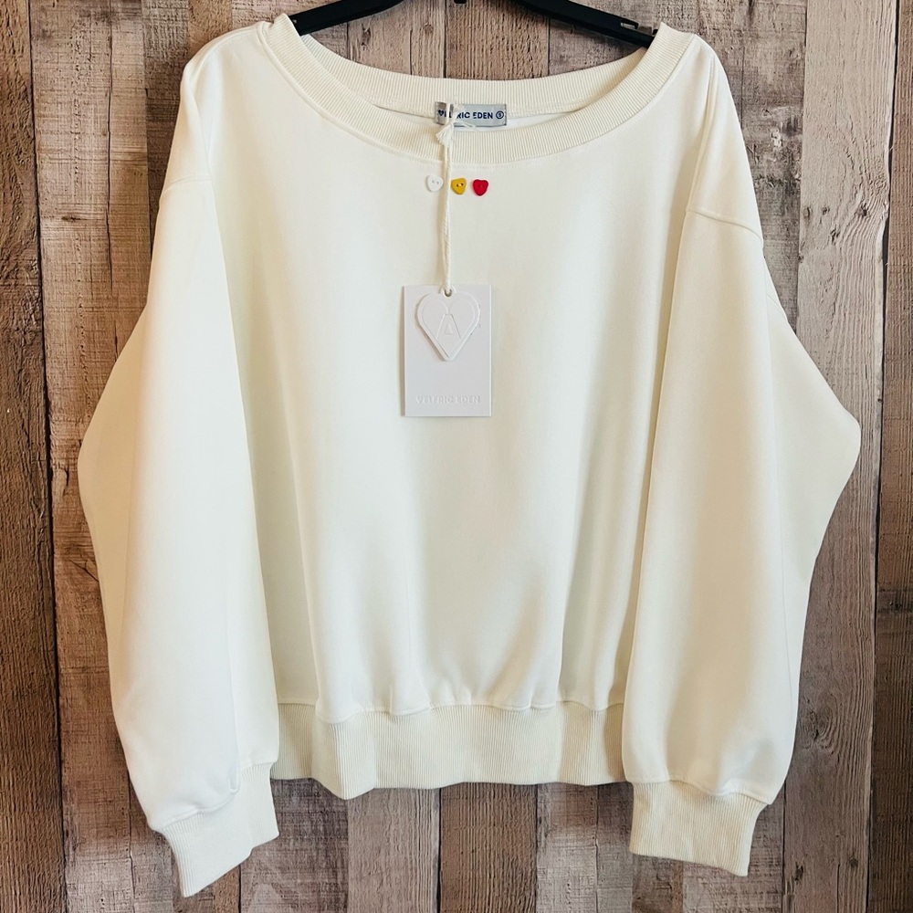 White Crewneck Sweatshirt